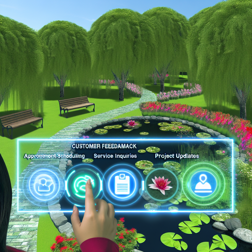 AI-Enhanced Customer Feedback in Landscaping: Appointment scheduling, service inquiries, project updates.