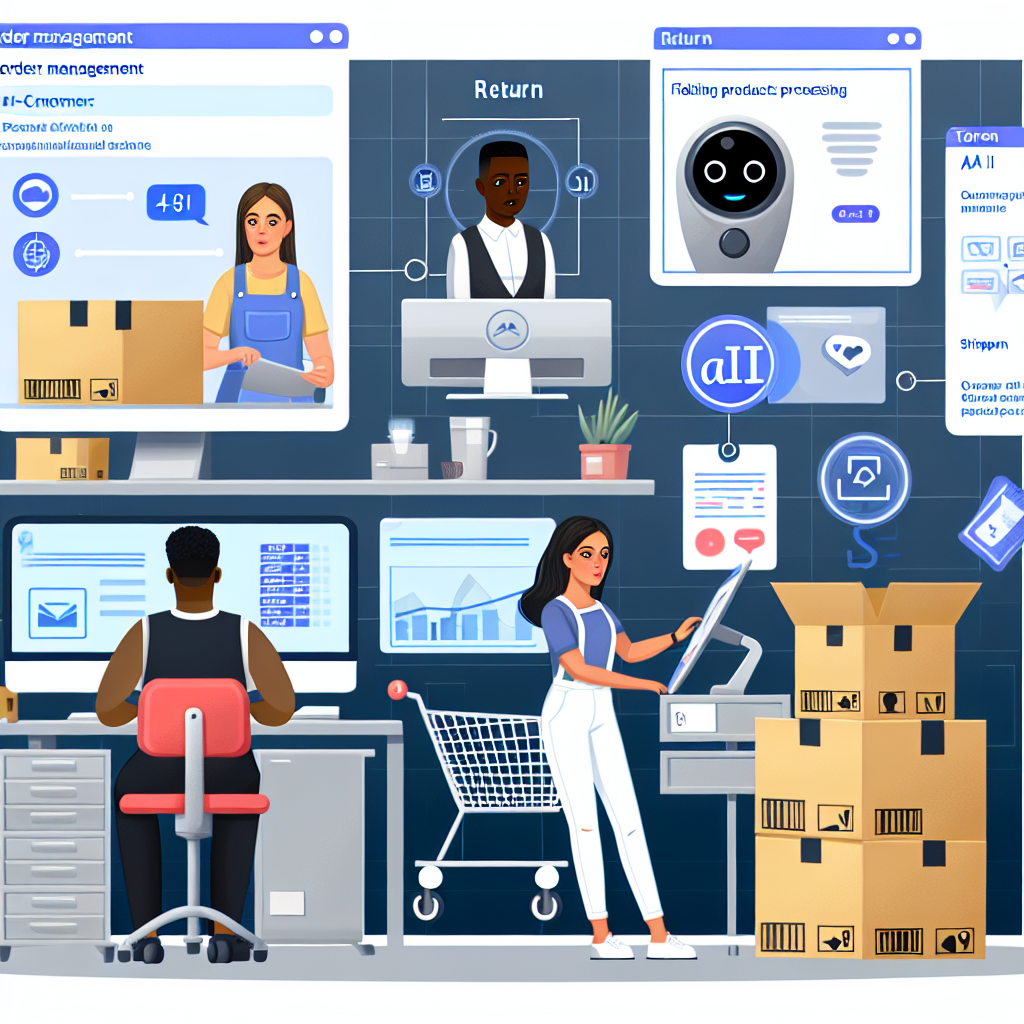 AI-driven appointment setting in E-commerce: Order management, product inquiries, return processing.