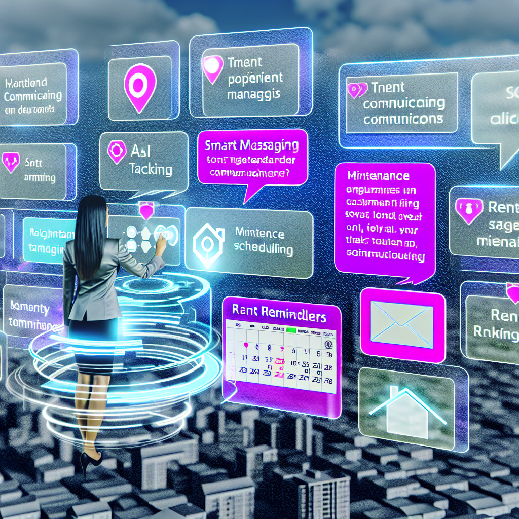 AI-driven communication tools in Real Estate Management: Tenant communication, maintenance scheduling, rent reminders.