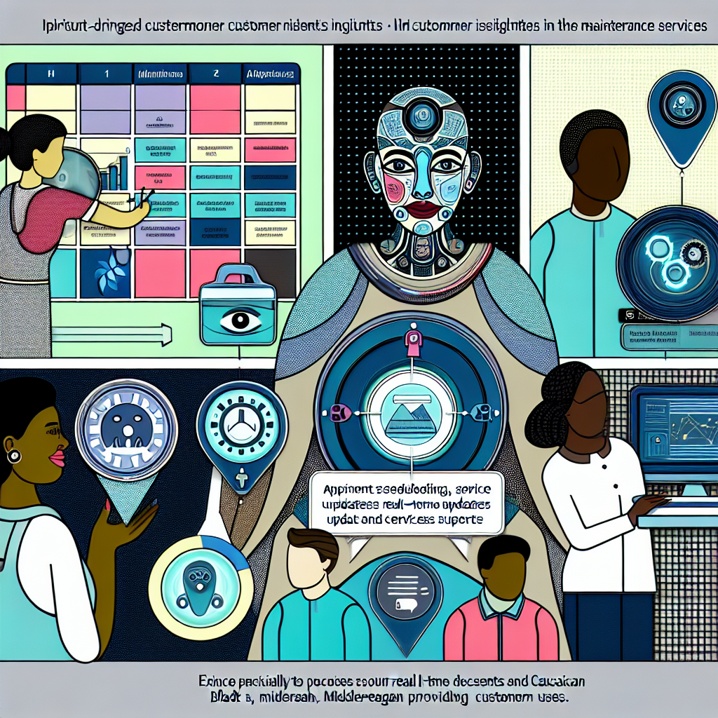 AI-driven customer insights in Maintenance Services: Appointment scheduling, service updates, customer support.