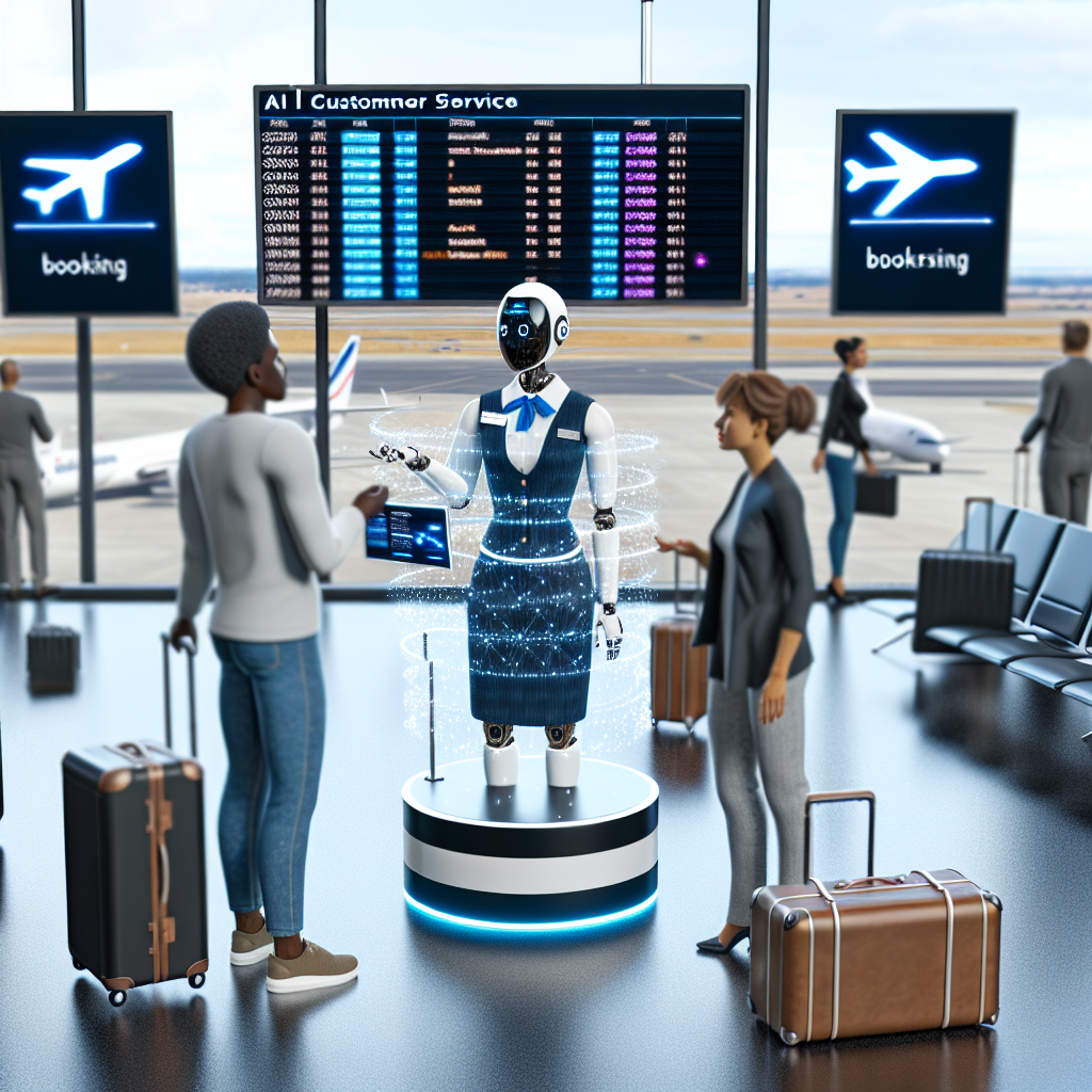 AI-driven customer service in Aviation: Flight status updates, booking assistance, baggage tracking.