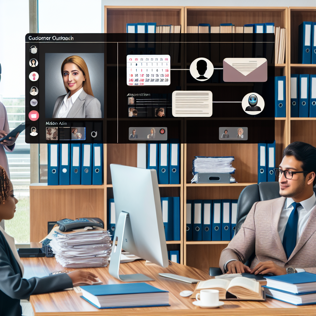 AI-enhanced customer outreach in Legal Services: Appointment scheduling, client updates, document handling.