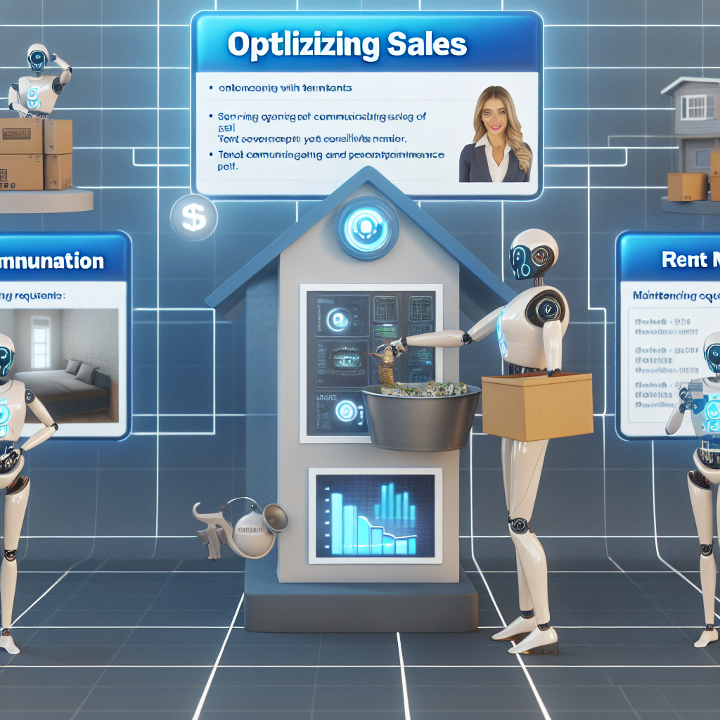 AI sales optimization in Property Management: Tenant communication, maintenance requests, rent collection.