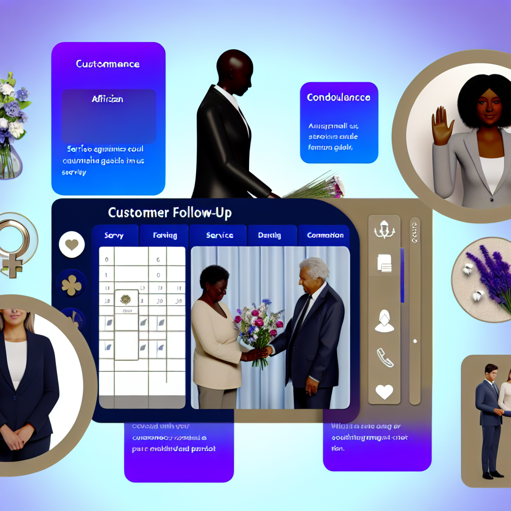 Automated customer follow-up in Funeral Services: Service arrangements, scheduling, client communication.