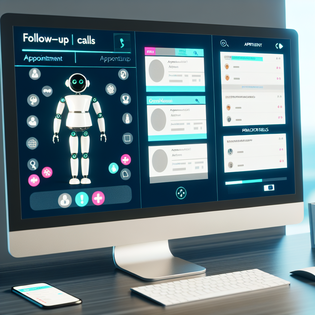 Automated follow-up calls in Telemedicine: Appointment scheduling, patient follow-ups, prescription refills.