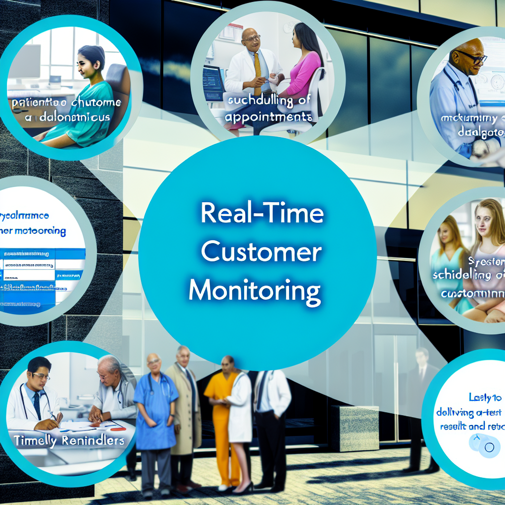 Real-time customer monitoring in Healthcare Providers: Patient communication, appointment reminders, test results.