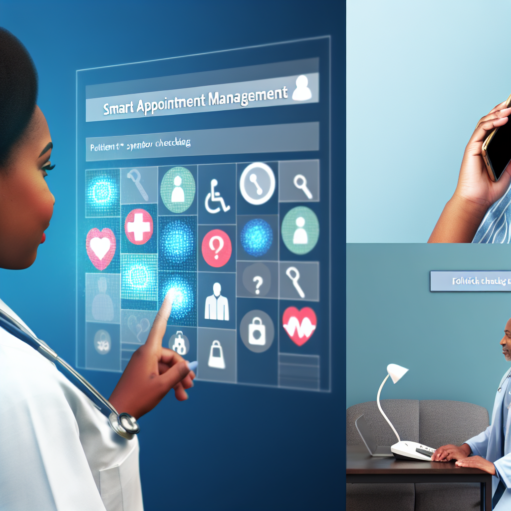 Smart Appointment Management in Healthcare: Patient scheduling, symptom checking, follow-up calls.