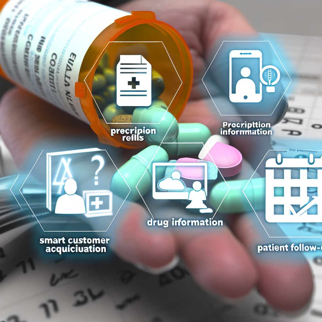 Smart Customer Acquisition in Pharmaceuticals: Prescription refills, drug information, patient follow-ups.