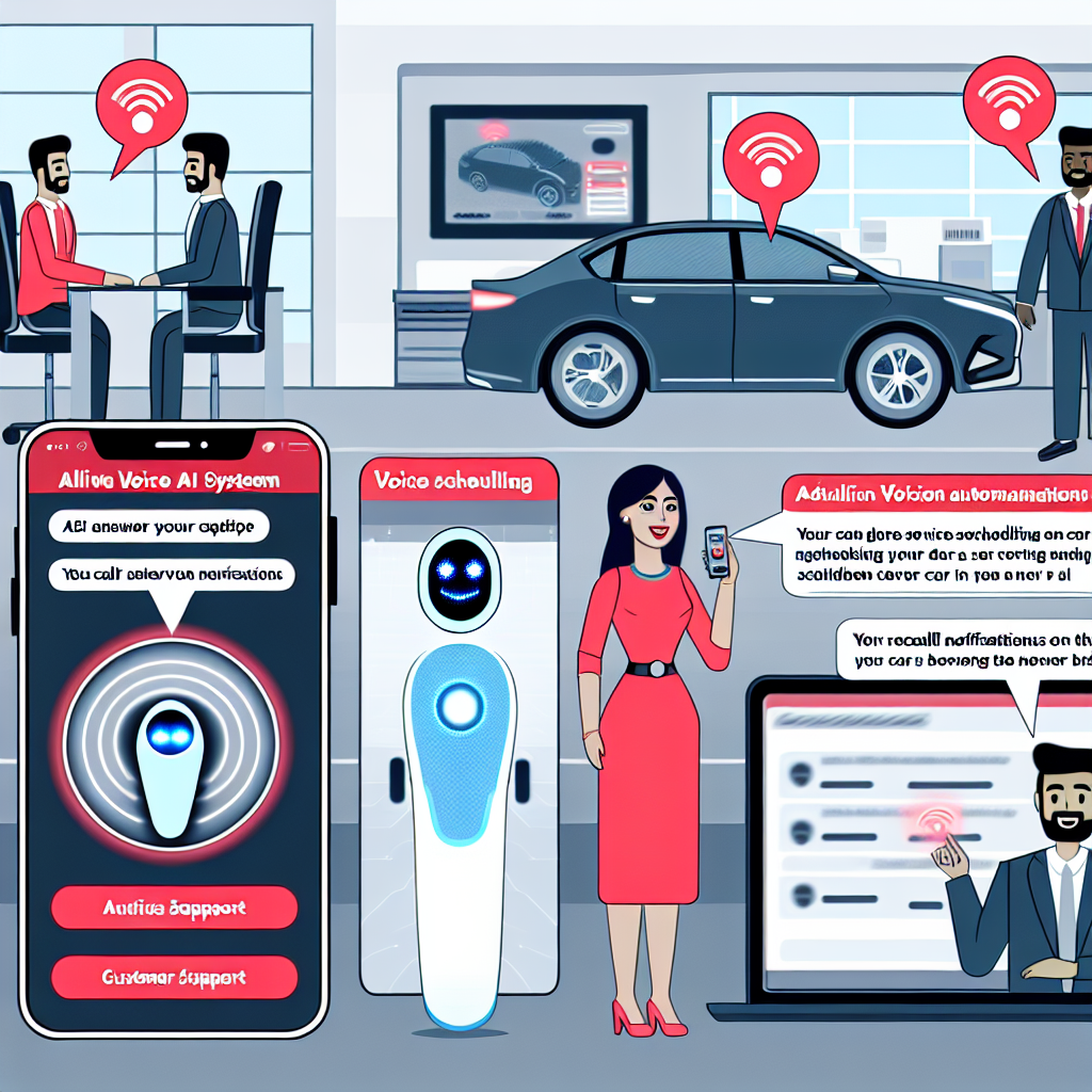 Voice AI for telemarketing in Automotive: Service scheduling, recall notifications, customer support.